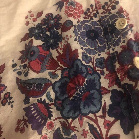 MIDI beige skirt. Buttons down - Picture 2 of 2